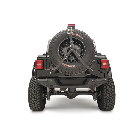 Fab Fours Slant Back Tire Carrier Fab Fours JL2070-1 Slant Back Tire Carrier for 18-19 Jeep Wrangler JL