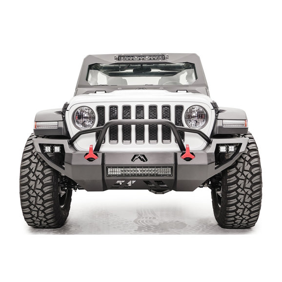 Fab Fours Vengeance Pre-Runner Front Bumper Fab Fours JL18-D46521-1 Vengeance Pre-Runner Front Bumper for 18-21 Jeep Wrangler JL & Gladiator JT
