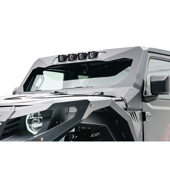 Fab Fours ViCowl Light Inserts Fab Fours JL3021-1 ViCowl Light Inserts for 18-22 Jeep Wrangler JL