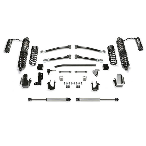 Fabtech 5″ Trail Lift Kit Fabtech 5″ Trail Lift Kit with 2.5" Dirt Logic Front Reservoir Shocks & 2.25" Rear Dirt Logic Shocks for 20-22 Jeep Wrangler JL Unlimited 4-Door