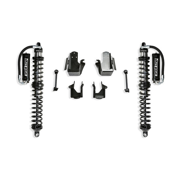 Fabtech  Coilover Conversion with 2.5" Dirt Logic Front Reservoir Shocks for 21-22 Jeep Wrangler JL Unlimited 4-Door