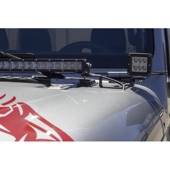 Fishbone Offroad Cowl Light Bracket Fishbone Offroad FB21110 Cowl Light Bracket for 18-19 Jeep Wrangler JL & 2020 Gladiator JT