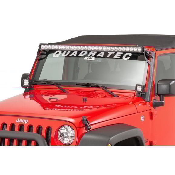 Fishbone Offroad 52" Windshield Light Bar Bracket Fishbone Offroad FB21014 52" Windshield Light Bar Bracket for 07-18 Jeep Wrangler JK