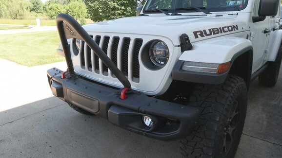 Fishbone Offroad Stinger Bar Fishbone Offroad FB21460 Stinger Bar 18-24 Jeep Wrangler JL & Gladiator JT with Factory Steel Bumper