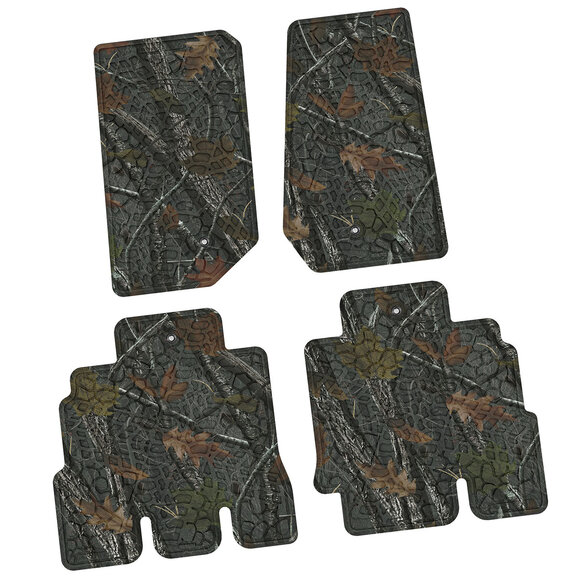 FlexTread Tire Tread/Scorched Earth Scene Front & Rear Floor Liners FlexTread Tire Tread/Scorched Earth Scene Front & Rear Floor Liners for 07-18 Jeep Wrangler JK Unlimited 4-Door