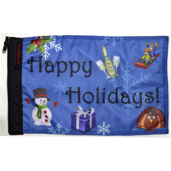 Forever Wave  12" x 18" Holiday Flags 
