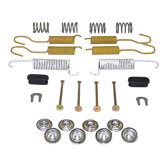 Crown Automotive Rear Drum Brake Hardware Kit Crown Automotive H7149 Rear Drum Brake Hardware Kit for 86-95 Jeep CJ & Wrangler YJ and 84-93 Cherokee XJ & Comanche MJ with 10" Brakes