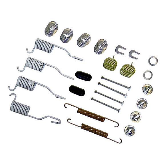 Crown Automotive Rear Drum Brake Hardware Kit Crown Automotive H7170 Rear Drum Brake Hardware Kit for 90-06 Jeep Wrangler YJ, TJ & Unlimited and 90-01 Cherokee XJ & Comanche MJ with 9" Brakes