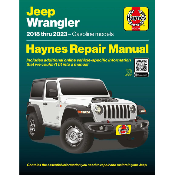 Haynes Manuals Repair Manual Haynes Manuals 50031 Repair Manual for 18-23 Jeep Wrangler JL
