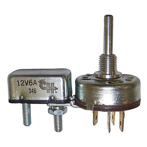 Crown Automotive Wiper Switch Crown Automotive J0989940 Wiper Switch for 73-75 Jeep CJ-5 and CJ-6