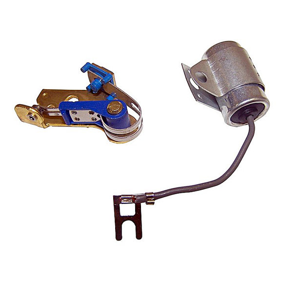 Crown Automotive Points Set and Condenser Kit Crown Automotive J4488760 Points Set and Condenser Kit for 66-74 Jeep CJ-5, CJ-6, SJ and J-Series with 6 Cylinder Engine