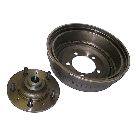 Crown Automotive Hub & Drum Assembly Crown Automotive J5355714 Hub & Drum Assembly for 76-78 Jeep CJ-5 and CJ-7 with AMC 20 Rear Axle and 11" Drum Brakes