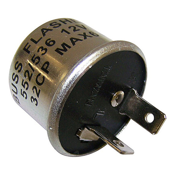 Crown Automotive Flasher Relay  Crown Automotive J5452266 Flasher Relay  for 81-90 Jeep CJ & Wrangler YJ, 84-90 Cherokee XJ & Comanche MJ and 81-90 SJ & J-Series