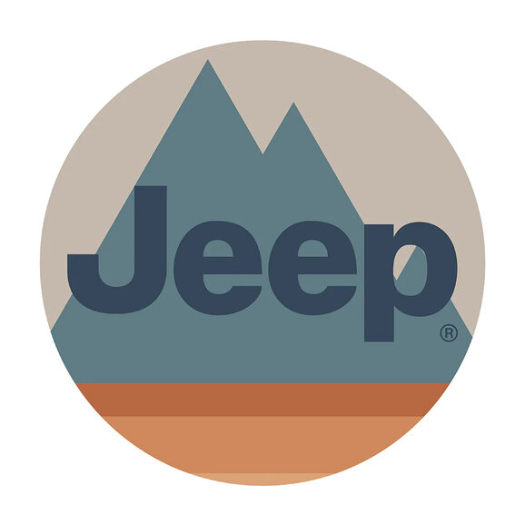 Jeep Merchandise  4" Jeep Logo Circle Jeep Sticker 