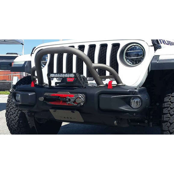 Jimen Front License Plate Holder For 2018-2025 Jeep Wrangler JL/JLU & Gladiator JT – Carbon Fiber Look Bracket