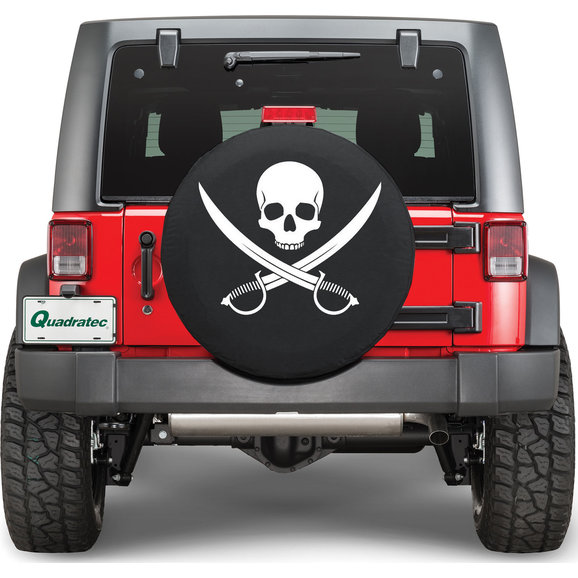 Quadratec Jolly Roger Clean Pirate Tire Cover Quadratec Jolly Roger Clean Pirate Tire Cover