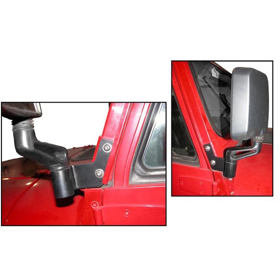 Skid Row Offroad Mirror Relocation Brackets for 8795 Jeep Wrangler YJ