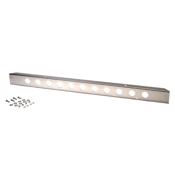 Kentrol Stainless Steel 54" Front Bumper with Holes Kentrol 30429 Stainless Steel 54" Front Bumper with Holes for 45-86 Jeep CJ