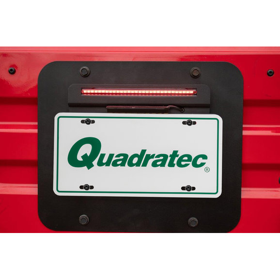 Kentrol BackSide License Plate Mount with LED Kentrol 80710 BackSide License Plate Mount with LED for 97-06 TJ & Unlimited