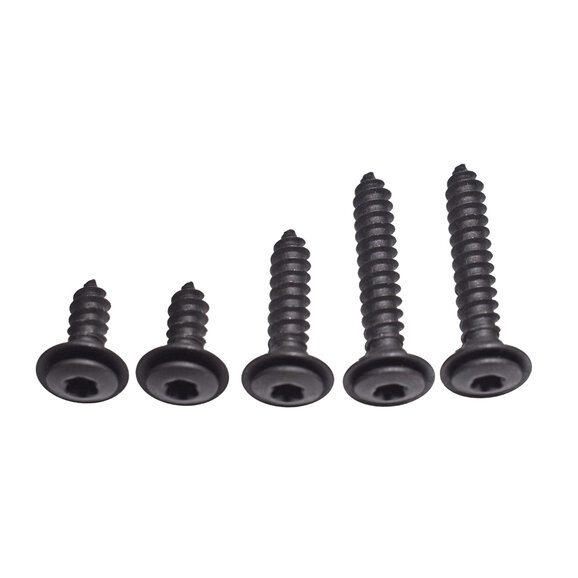 Key Parts Door Panel 5PC Screw Set Key Parts 0485-190 Door Panel 5PC Screw Set for 97-06 Jeep Wrangler & Unlimited TJ