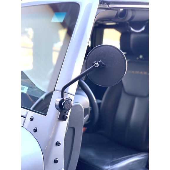 Lange Originals Quick Mirror II in Black Lange Originals M2-007 Quick Mirror II in Black for 76-18 Jeep CJ-5, CJ-7, CJ-8 Scrambler, Wrangler YJ, TJ, Unlimited, Wrangler & Wrangler Unlimited JK