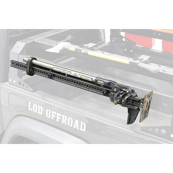 LoD Offroad Black Ops Bed Rack Hi-lift Jack Mounts LoD Offroad JHL2021 Black Ops Bed Rack Hi-lift Jack Mounts for 20-23 Jeep Gladiator JT