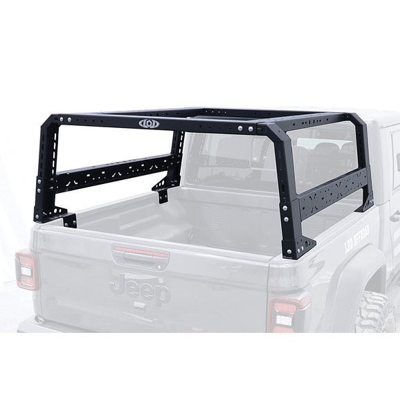 LoD Offroad Black Ops Bed Rack LoD Offroad JRR2021 Black Ops Bed Rack for 20-22 Jeep Gladiator JT