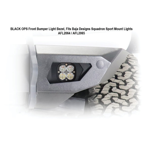 LoD Offroad  Black Ops Front Light Bezels for 21-25 Ford Bronco