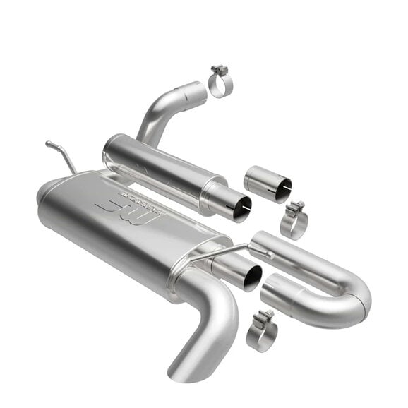 Magnaflow Overland Series Axle-Back Performance Exhaust System Magnaflow 19620 Overland Series Axle-Back Performance Exhaust System for 18-24 Jeep Wrangler JL with 2.0/3.6L
