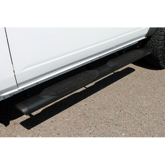 Magnum Raptor Series 5in Oval Style Full Tread Slide Track Running Boards in Black Textured Aluminum Magnum 2003-0388BT Raptor Series 5in Oval Style Full Tread Slide Track Running Boards in Black Textured Aluminum for 21-26 Ford Bronco 4-Door