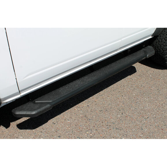 Magnum 5in Raptor Tread Step Slide Track Running Boards in Black Textured Aluminum Magnum 1903-0388BT 5in Raptor Tread Step Slide Track Running Boards in Black Textured Aluminum for 21-26 Ford Bronco 4-Door