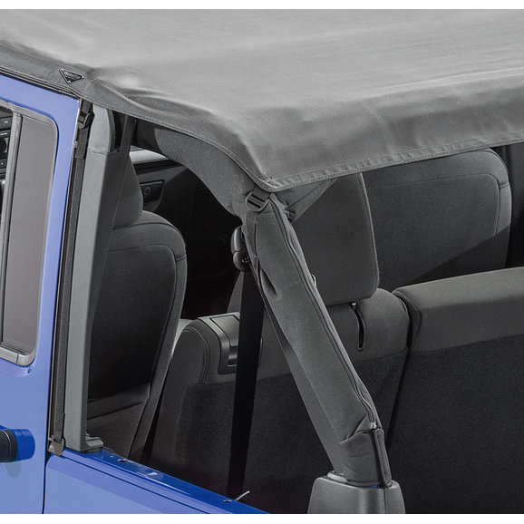 MasterTop 14310435 Bimini Top Plus w/ Header in Black Diamond for 0718