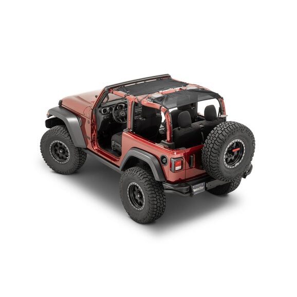 MasterTop ShadeMaker Freedom Mesh Bimini Top Plus MasterTop ShadeMaker Freedom Mesh Bimini Top Plus for 18-26 Jeep Wrangler JL 2-Door in Black