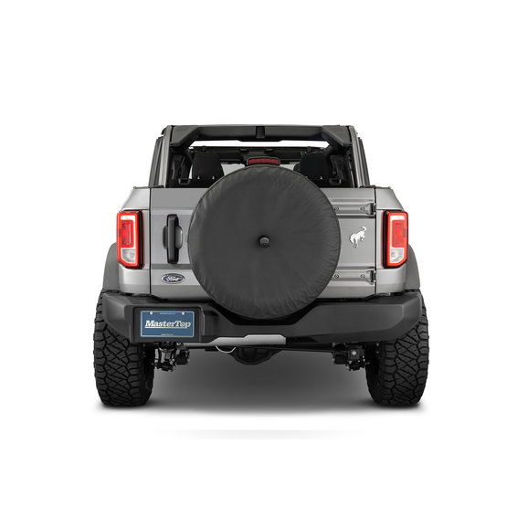 MasterTop  Spare Tire Cover in Black for 21-25 Ford Bronco