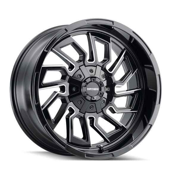 Mayhem Flywheel Series 8111 Wheel in Gloss Black with Milled Spokes for