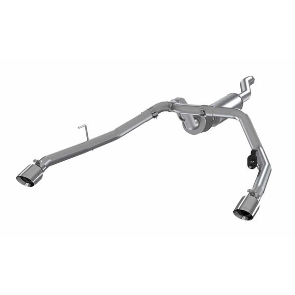MBRP 2.5" Dual Rear Exit Cat Back Exhaust System MBRP 2.5" Dual Rear Exit Cat Back Exhaust System for 20-21 Jeep Gladiator JT