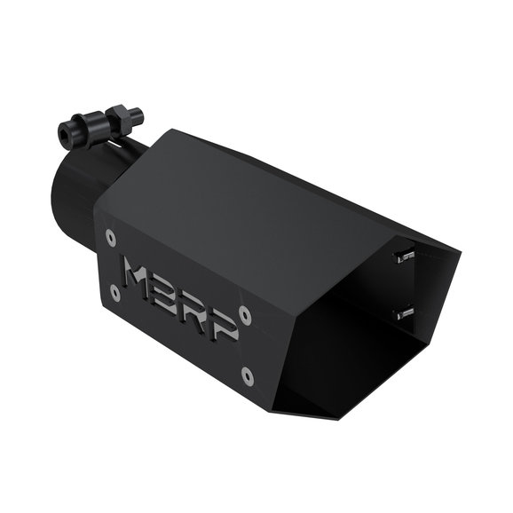 MBRP 4" Universal Black Series Hex Exhaust Tip with MBRP Logo MBRP  4" Universal Black Series Hex Exhaust Tip with MBRP Logo