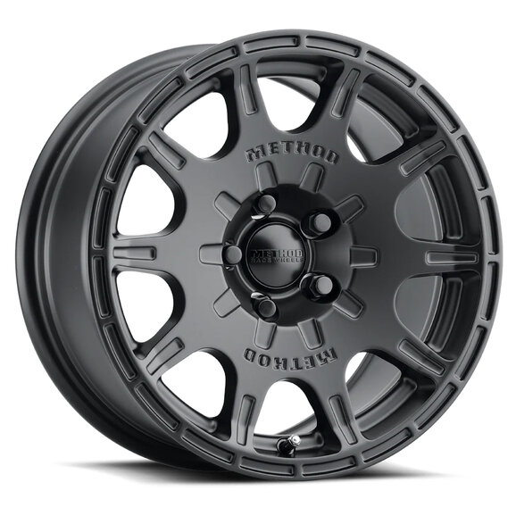 Method Race Wheels Standard Series 502 VT-Spec Rally Wheel Method Race Wheels MR50257012515SC Standard Series 502 VT-Spec Rally Wheel 15x7 with 4.60in Backspace Matte Black for 87-06 Jeep Wrangler YJ & TJ