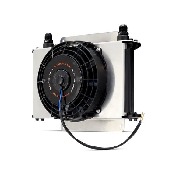 Mishimoto 25-Row Universal Oil Cooler with 8" Fan Mishimoto MMOC-25-K 25-Row Universal Oil Cooler with 8" Fan