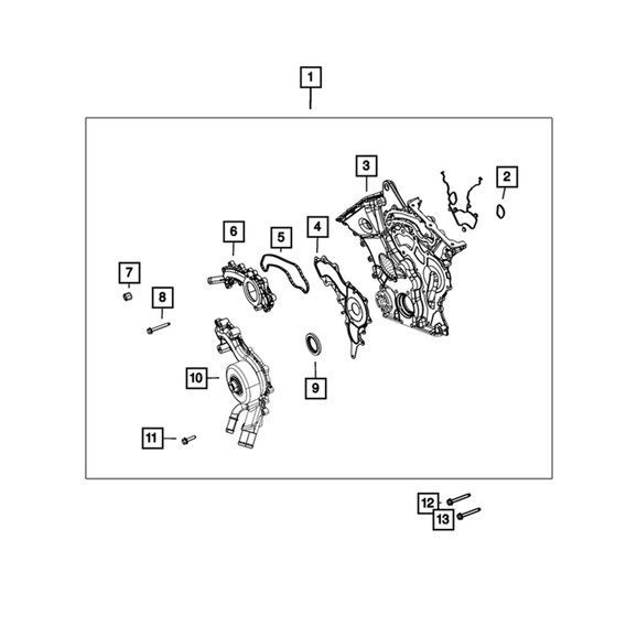 Mopar Coolant Crossover Mopar 5184653AF Coolant Crossover for 14-22 Jeep Cherokee 3.2L, & 11-19 Grand Cherokee WK2 3.0L Diesel/ 3.6L Gas Engine