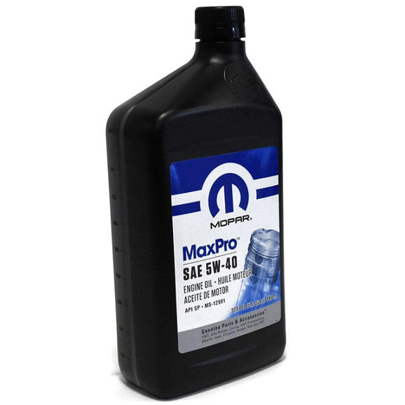 Mopar 5W40 Engine Oil Mopar 68524020AB 5W40 Engine Oil for 21-23 Jeep Wrangler JL & Gladiator JT 3.0L V6 EcoDiesel