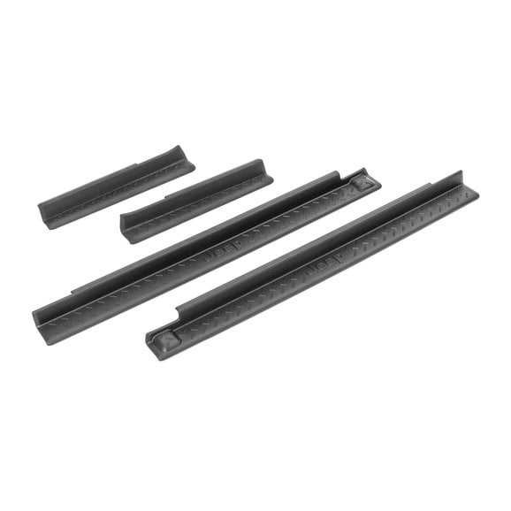 Mopar 82210106AB Door Sill Kit in Black Plastic with Jeep Logo for 07 ...