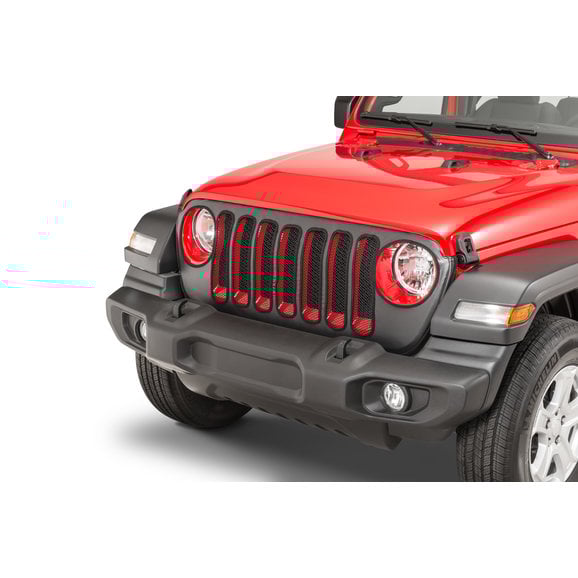 Mopar Front End Grille Cover Mopar 82215365 Front End Grille Cover for 18-19 Jeep Wrangler JL & 2020 Gladiator JT