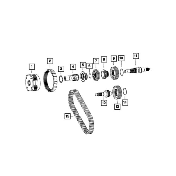 Mopar Annulus Gear Mopar 5101979AB Annulus Gear for 07-26 Jeep Wrangler JK, JL, & Gladiator JT