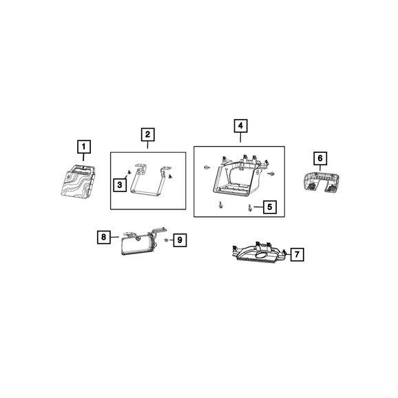 Mopar Forward Facing Camera Mopar 68484709AG Forward Facing Camera for 2021 Jeep Wrangler JL