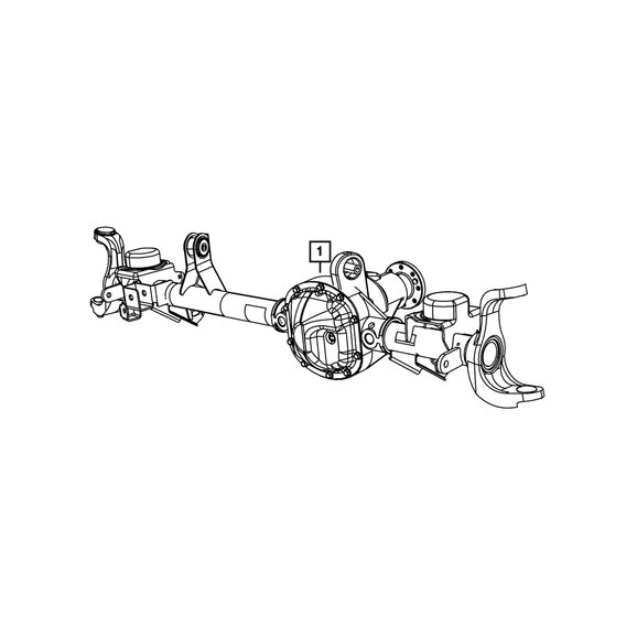 Mopar Front Axle Mopar 68304501AC Front Axle for 16-18 Jeep Wranger JK