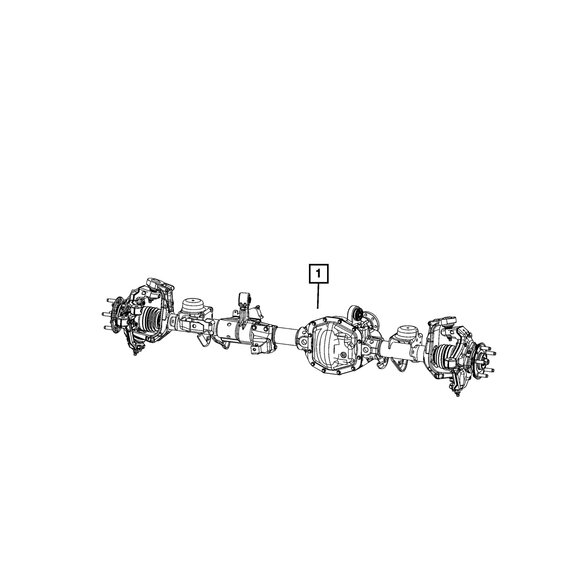 Mopar Front Axle Mopar 68526130AA Front Axle for 20-21-Jeep Gladiator JT Mojave