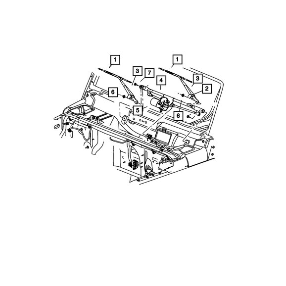Mopar Front Wiper Arm Mopar 68002392AA Front Wiper Arm for 07-18 Jeep Wrangler JK Unlimited 4-Door-Right Hand Drive