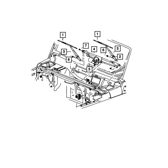 Mopar Front Wiper Blade Mopar WBF00015AB Front Wiper Blade for 07-17 Jeep Wrangler JK