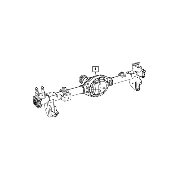 Mopar Rear Axle Mopar 68304608AB Rear Axle for 16-18 Jeep Wrangler JK Unlimited Sport